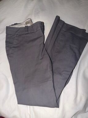 Gray Chino Pants - Classic Straight Fit
